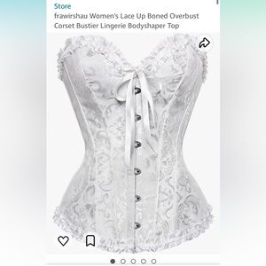 Lace Up Corset Bustier Lingerie Bodyshaper